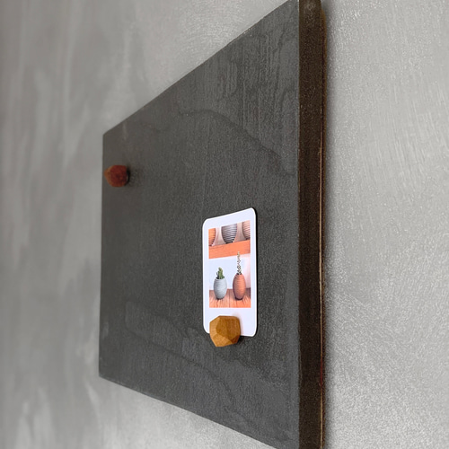 マグネットボード ダークグレー 29㎝×20.2㎝ 壁掛け モールテックス