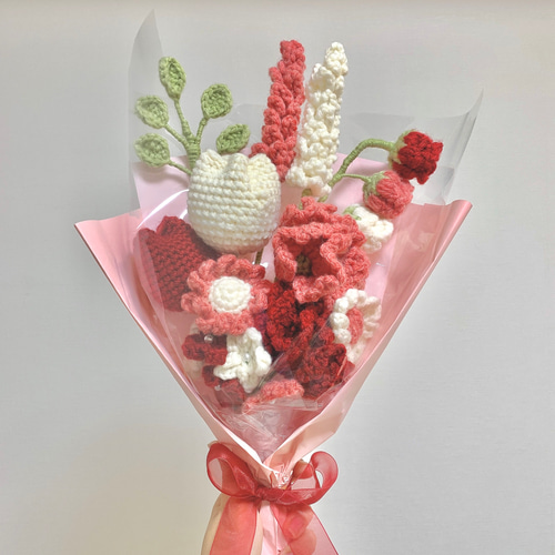 枯れない花束 毛糸の花束 母の日ギフト カーネーション 記念日