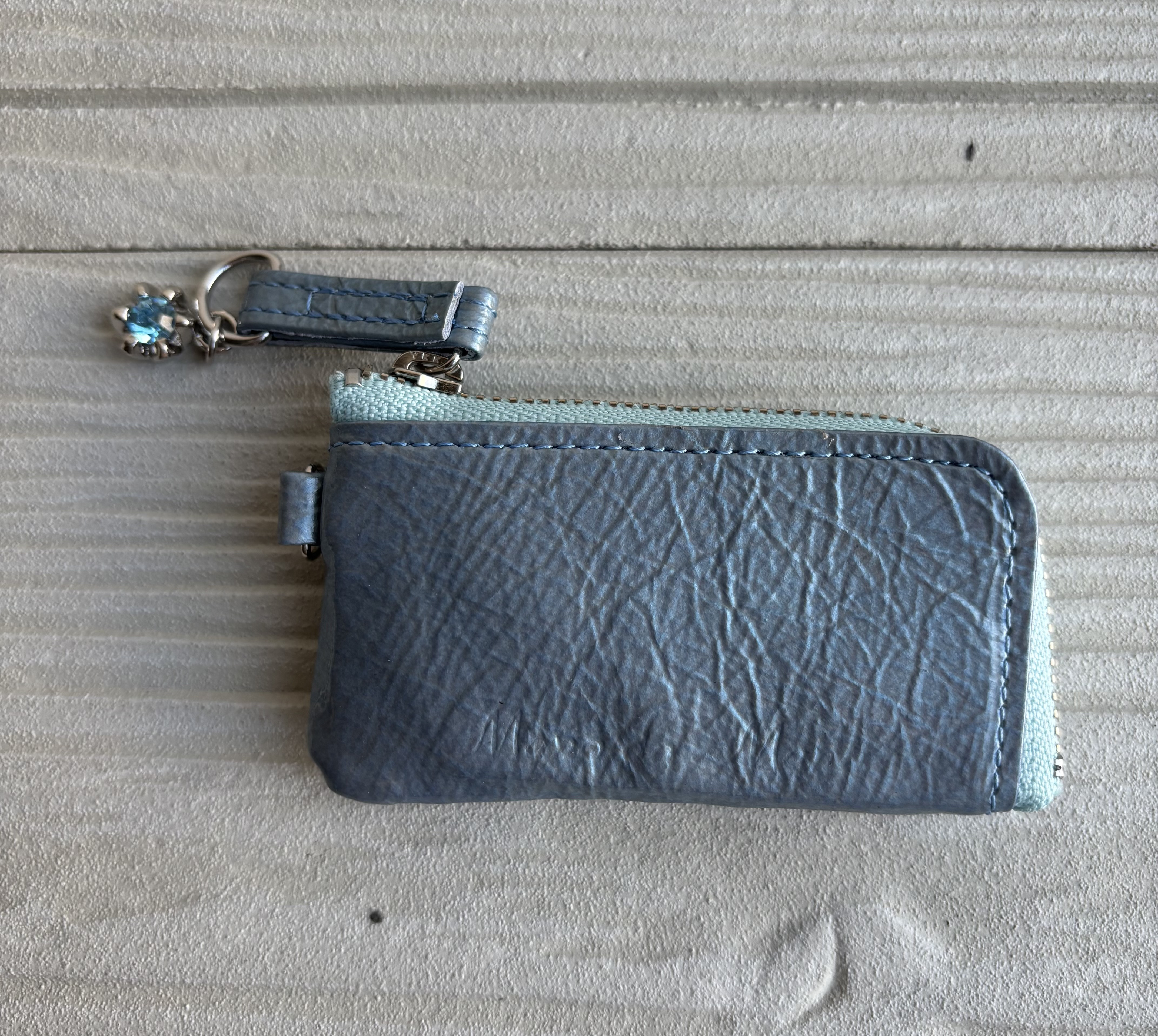 小銭入れ兼キーケース　人気カラ-スカイブルー