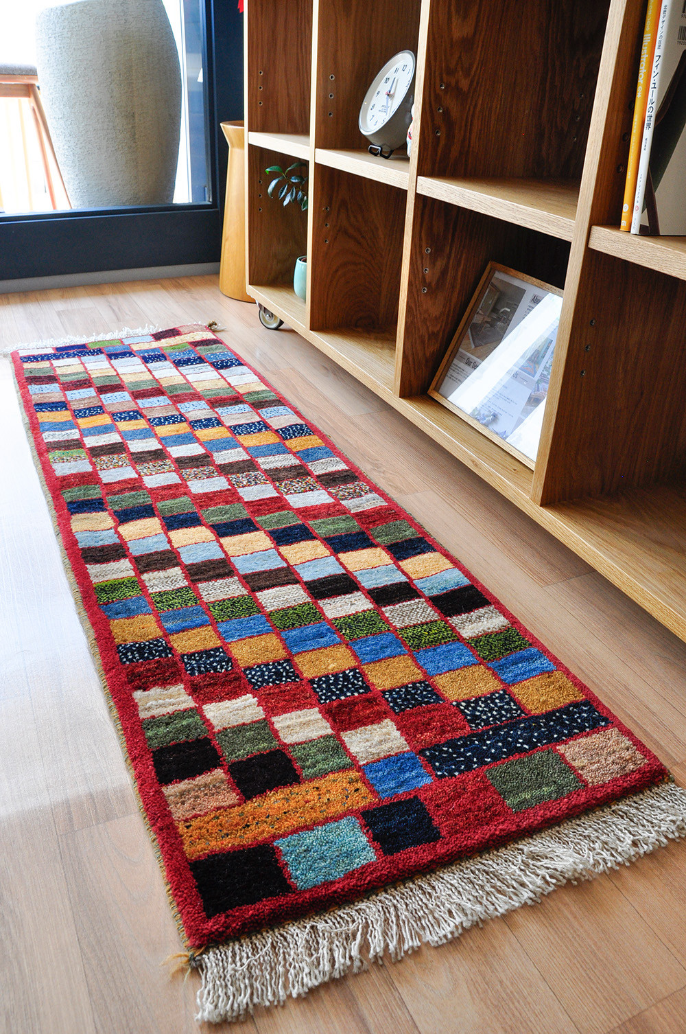 ●SALE●送料無料●ギャッベNo.58206【ランナー・細長】キッチン・廊下やベンチ、ベッド足元に！！