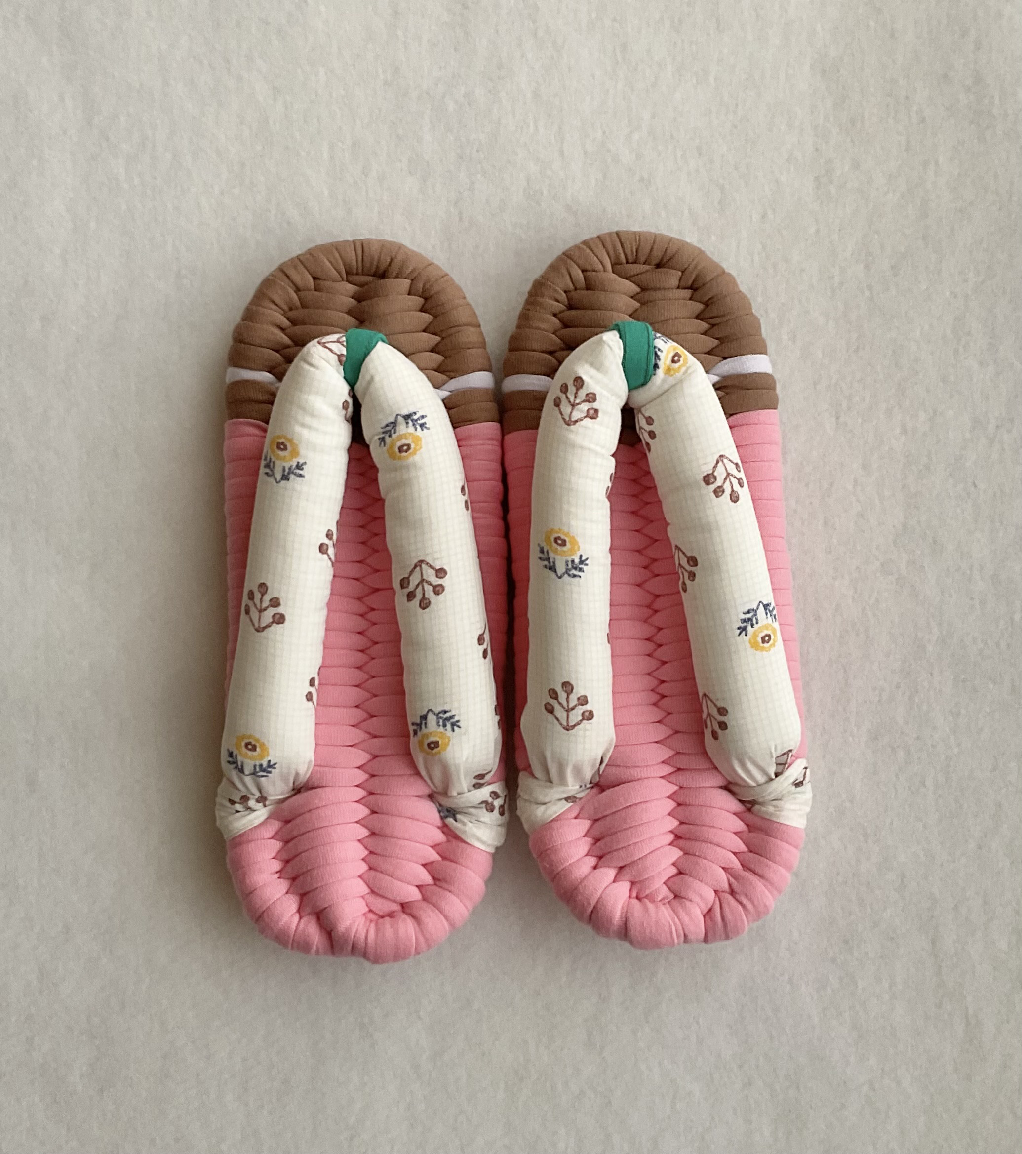 布ぞうり小花柄 ピンク Mサイズ room shoes