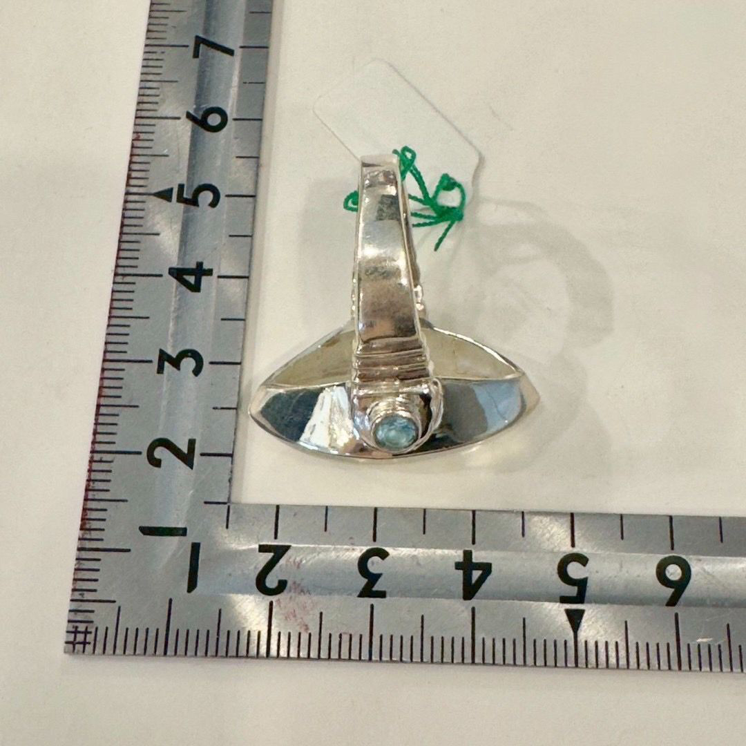 シルバーリング ムーンストーン 13号 シルバー925 天然石 レディース 一点物 ハンドメイド