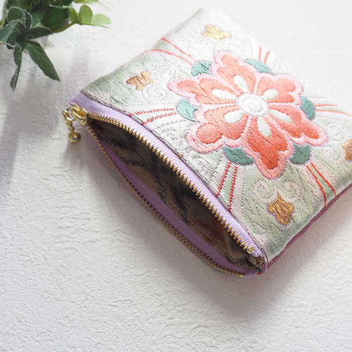 縁起を運ぶ✧着物帯リメイクポーチmini ポーチ Floopa 通販