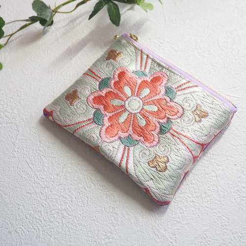 縁起を運ぶ✧着物帯リメイクポーチmini ポーチ Floopa 通販 19261245