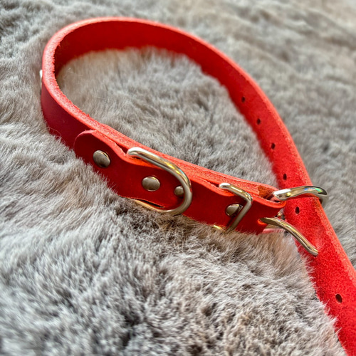 本革レザー首輪】小型犬用／Sサイズ／選べる3色〈刻-TOKI-〉愛犬に