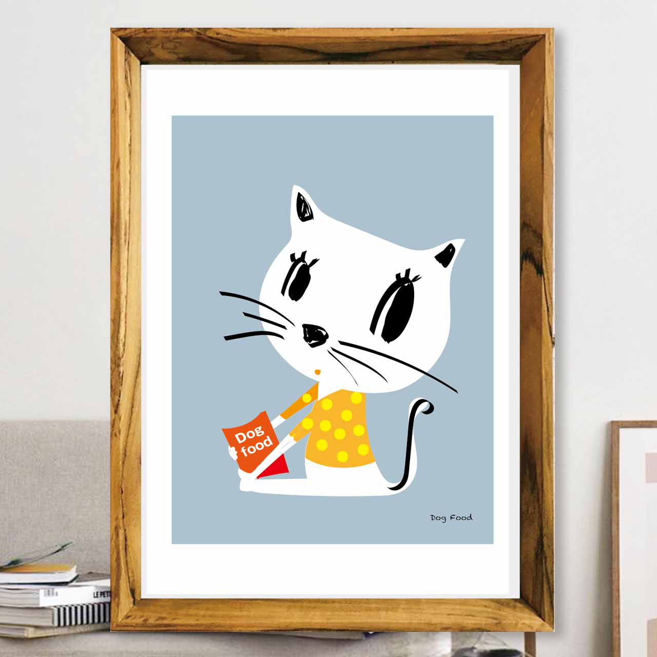 ドッグフード　猫　お気に入り9600件突破　イラスト　ポスター　アートポスター　アートsei検索新着順　2984