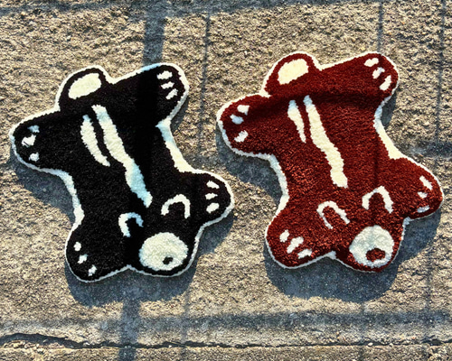 mini bear rug | オリジナルタフティングラグ（ミニくまラグ