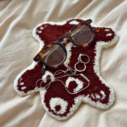 mini bear rug | オリジナルタフティングラグ（ミニくまラグ