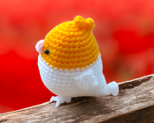 あみぐるみ 鳥 キーホルダー変更可能 あみぐるみ YUUHI MADE