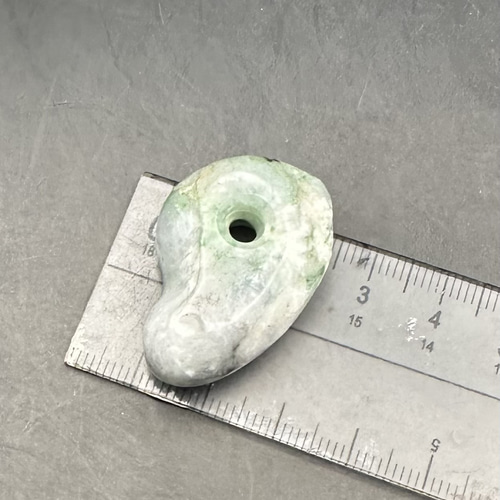 2025.5.1激安唐草角翼龍勾玉 糸魚川最上級極品ロウカン翡翠 ネックレス