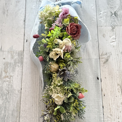 ClayArt】受注作品＊クレイフラワーで迎えるお正月締飾り