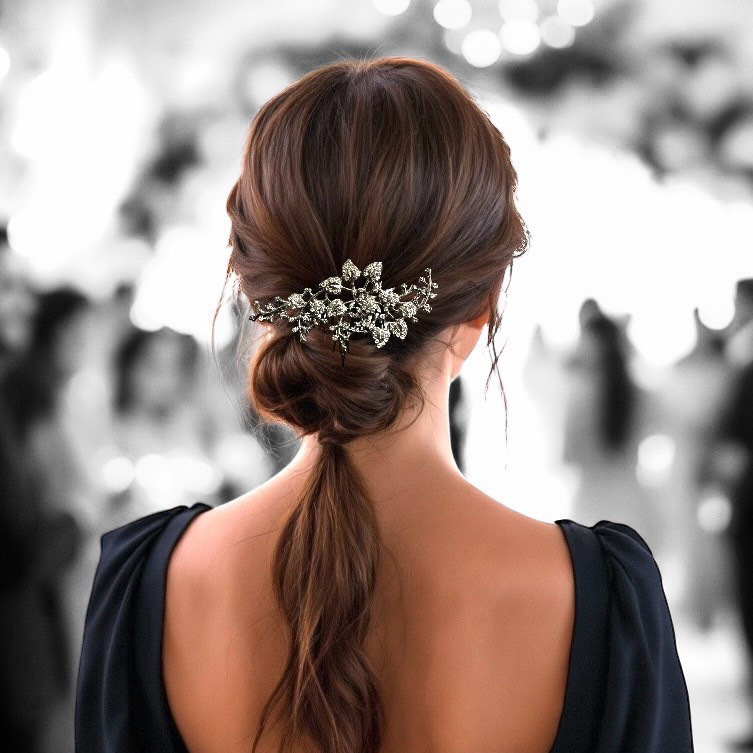 【送料無料】卒業式　入学式　入園式　髪飾り　ヘアアクセサリー　おしゃれ　ハイカラさんの宝物　花咲くコーム