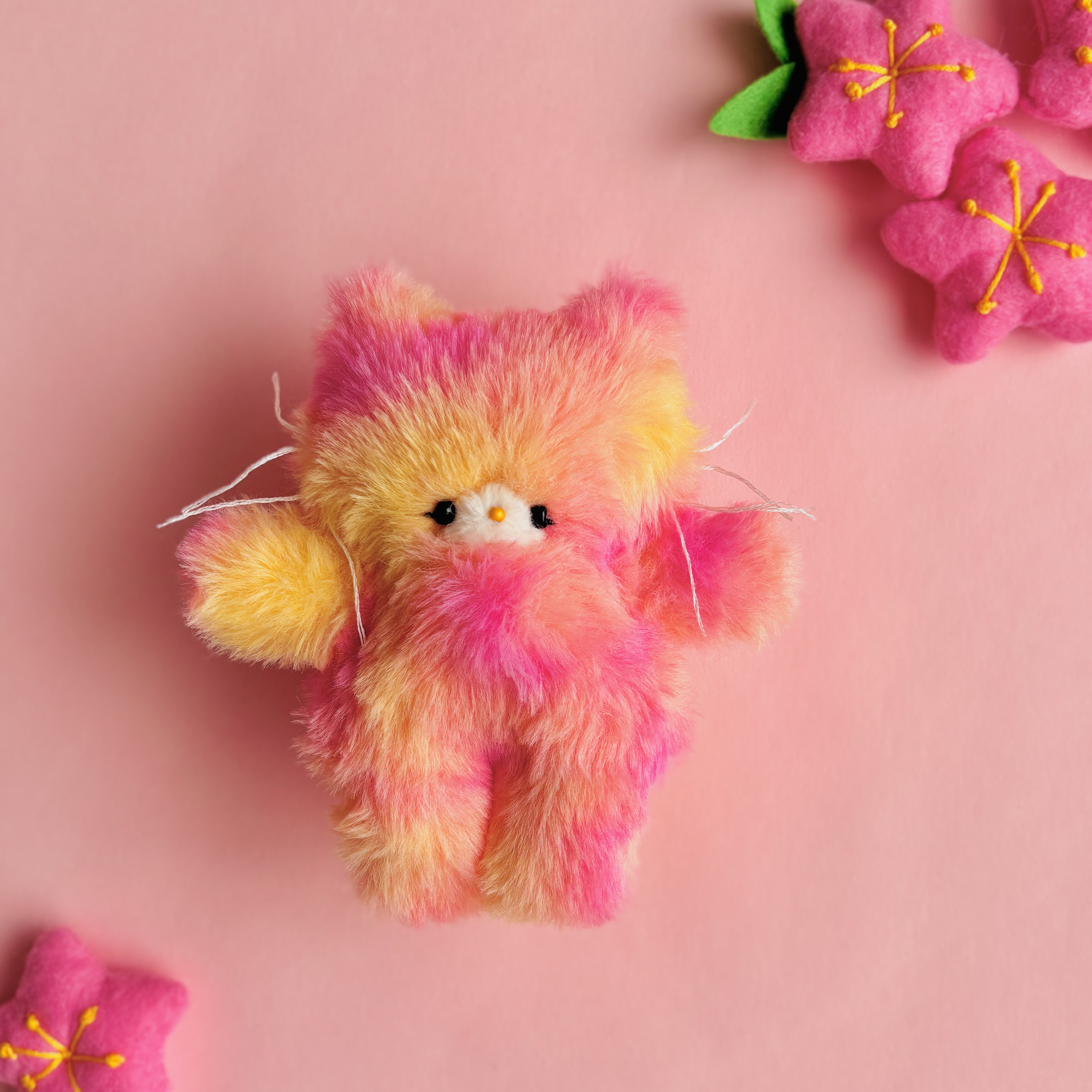 黄桃ちゃん手のひらサイズ ねこのぬいぐるみ♡④