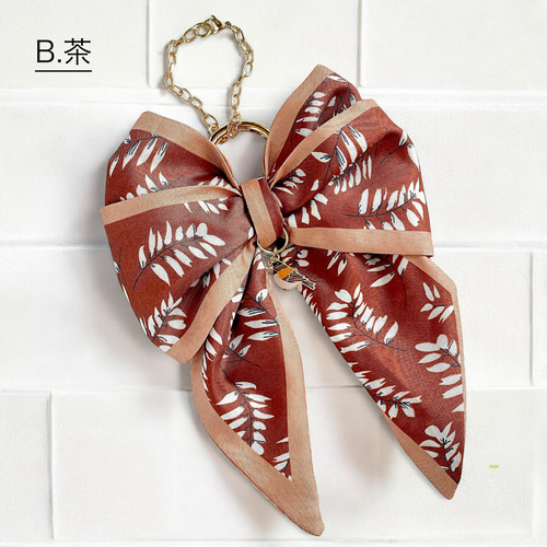 エレガント 2wayリボンスカーフ バッグチャーム その他