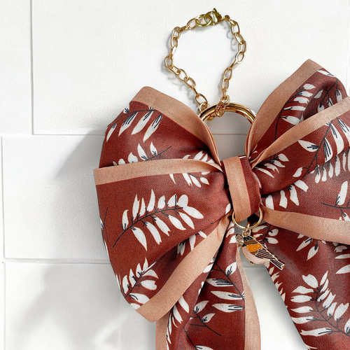 エレガント 2wayリボンスカーフ バッグチャーム その他アクセサリー