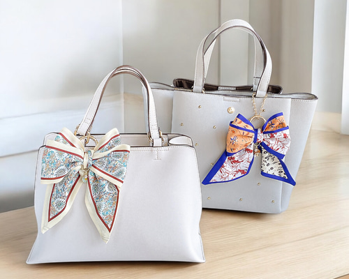 エレガント 2wayリボンスカーフ バッグチャーム その他アクセサリー