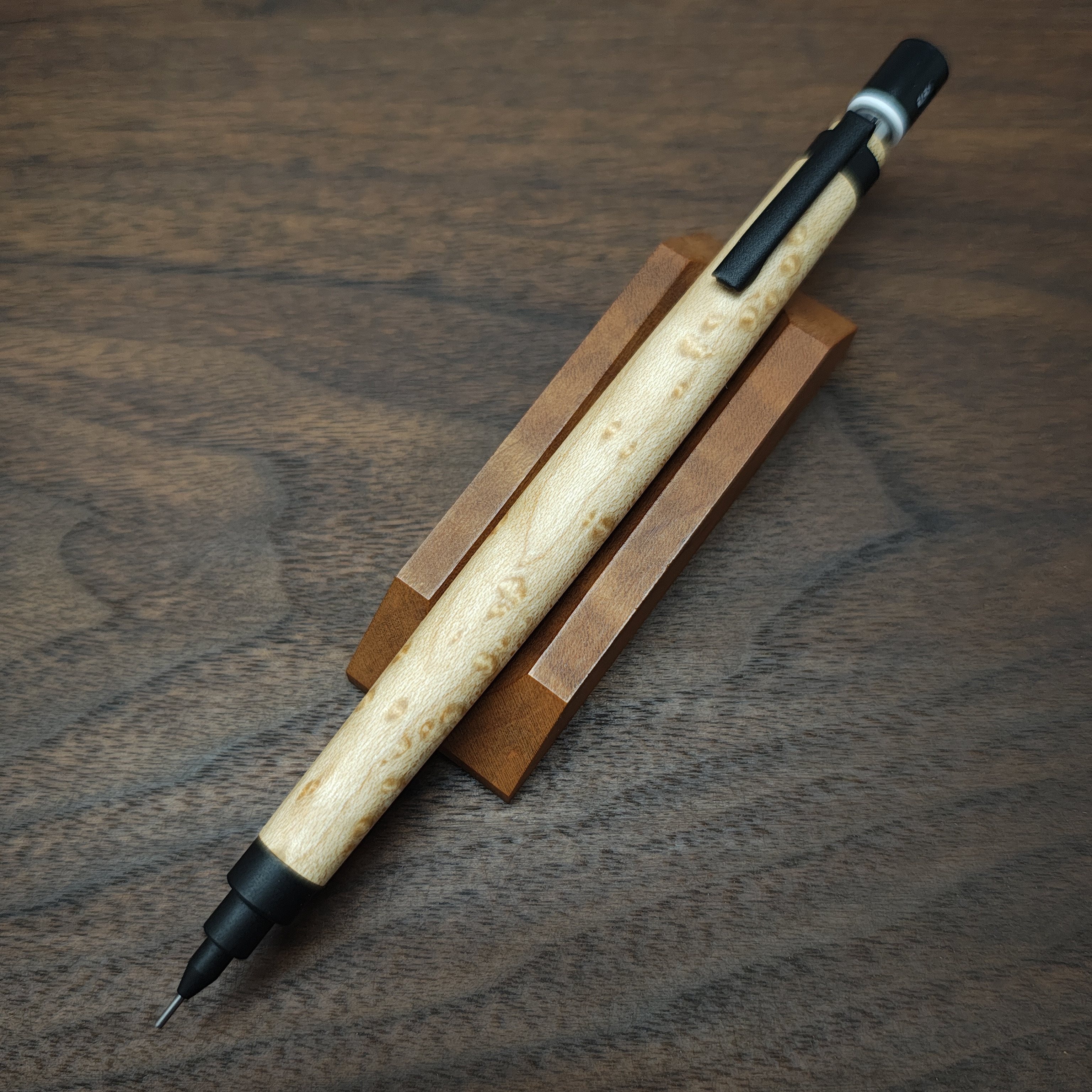 【新品未使用】バーズアイメイプル シャーペン 【新品未使用】バーズアイメイプル シャーペン