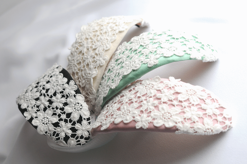 シルクとアンティークレースのボンネット　着物　パーティー