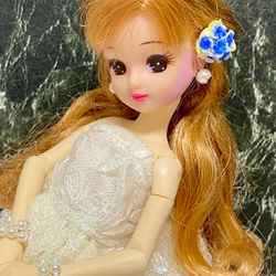 リカちゃんハート型縁ピアス その他人形 kiki202402【土日雨天発送不可