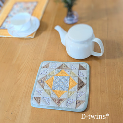 アメリカンテイストのパッチワークキルトタペストリー