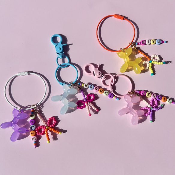 濃いピンク再入荷！》組み合わせて作る！バルーンドッグが可愛い