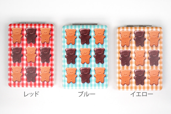 くまちゃんクッキーのコンパクトミラー 2枚目の画像