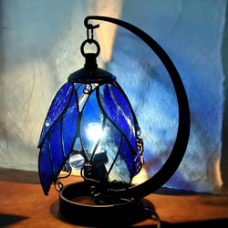 青い天使のハンギングランプ 吊り下げ ステンドグラス 照明 ギフト 6枚目の画像