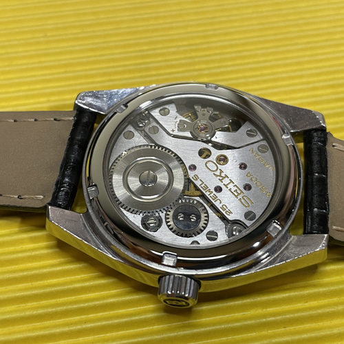 グランドセイコー 45GS 45K 用 シースルーバック 角溝 サファイヤ