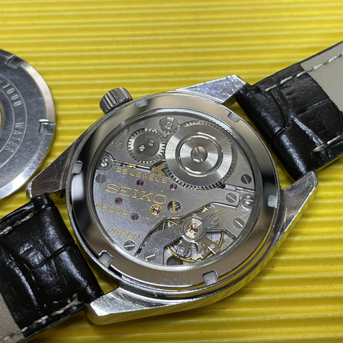 45GS 45KS 裏スケ　サファイアガラス　キングセイコー　グランドセイコー Grand Seiko 45GS 45KS シースルー裏蓋 サファイヤ 4520-8000
