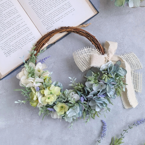 4.アンティーク紫陽花ハーフリース