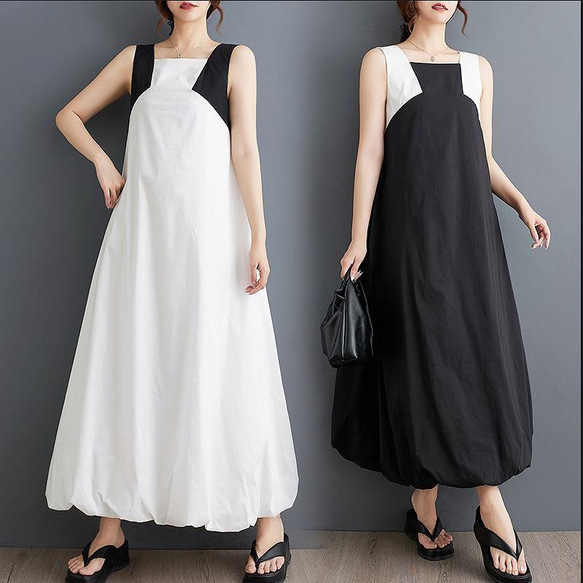 大きいサイズ レディース ロング　ワンピース　ノースリーブ　春夏 秋 新品 GOLDJAPAN 大きいサイズ レディース ワンピース ロング
