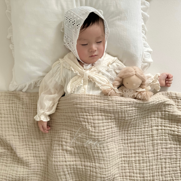 2営業発送】プレゼント特典あり名入れ 6重 ガーゼ ブランケット く