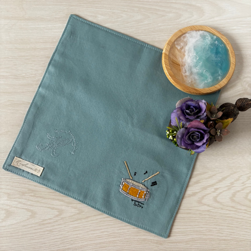 ティンパニ刺繍ハンカチーフ ハンカチ・手ぬぐい R-SONORITE 通販