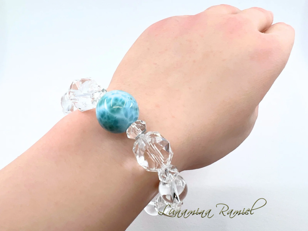 お守りブレスレットプラスラリマー1