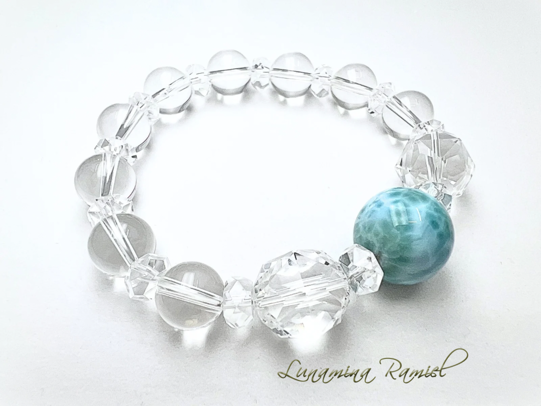 お守りブレスレットプラスラリマー1