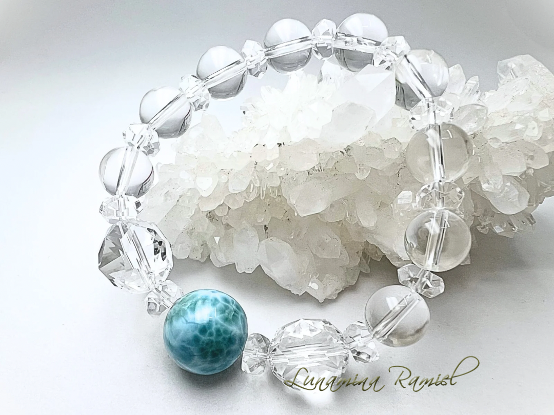 お守りブレスレットプラスラリマー1