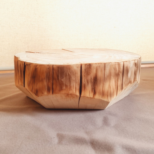 天然アロマ 東濃ひのき テーブル 飾り台 無垢無塗装 オーガニック 炙り