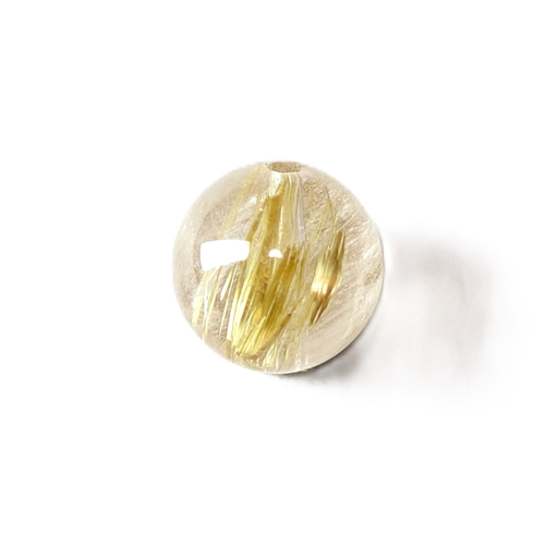 金針の集合体が美しい ゴールド タイチンルチル クォーツ 10mm 1粒売り