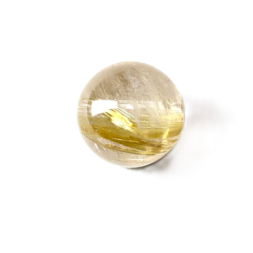 金針の集合体が美しい ゴールド タイチンルチル クォーツ 10mm 粒売り 金針の集合体が美しい ゴールド タイチンルチル クォーツ 10mm 1