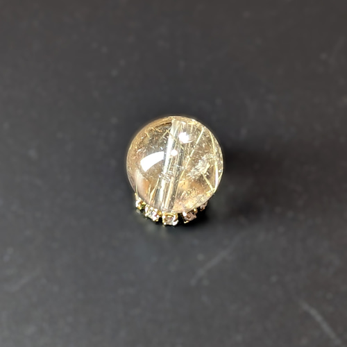 おすすめの1品 金針水晶 ゴールド ルチルクォーツ 10ミリ 1粒売り