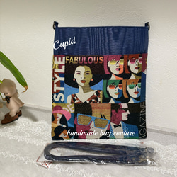 フランスゴブラン織り アンティークボックス柄ポケット付きカパッと