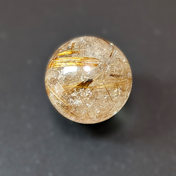 タイチンルチルの集合体がオーラを放つ 23ミリ 極太金針水晶