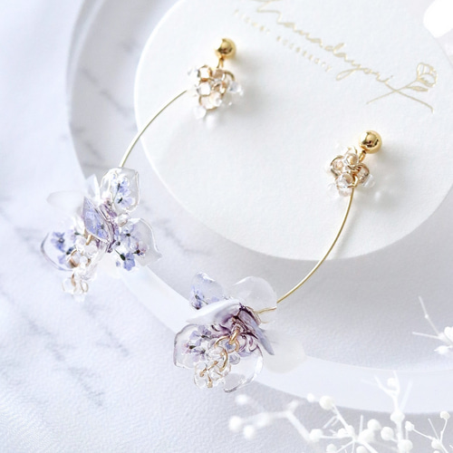 hitohira~ 蘭 ピアス/イヤリング ピアス（スタッド・一粒） hanadayori  