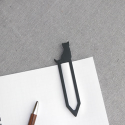 猫シルエットしおり　４点セット（デザイン１） 3枚目の画像