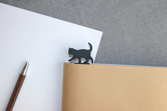 猫シルエットしおり　４点セット（デザイン１） 4枚目の画像