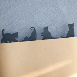 猫シルエットしおり　４点セット（デザイン１） 1枚目の画像