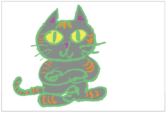 にゃーにゃの逆襲　ポストカード猫７枚セット 6枚目の画像