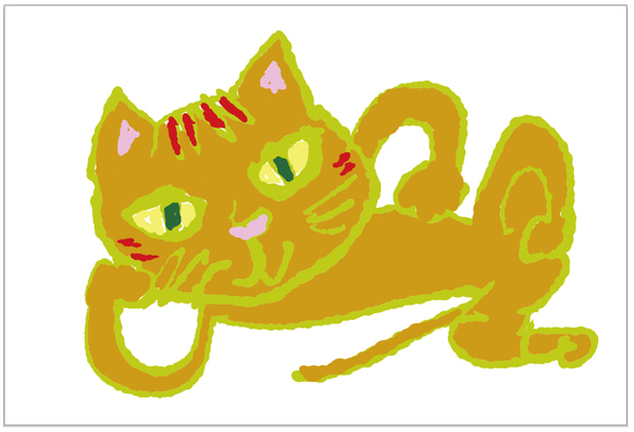 にゃーにゃの逆襲　ポストカード猫７枚セット 5枚目の画像