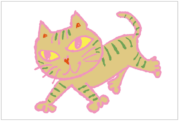 にゃーにゃの逆襲　ポストカード猫７枚セット 3枚目の画像