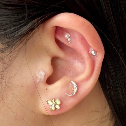 ♡♡miu♡♡様 耳つぼジュエリー 10枚セット flower parts♡ . . . ::::୨୧::::::::::୨୧:::: ::::୨୧